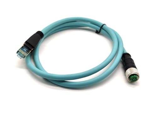 Câble Ethernet Cat7 M12 code D vers RJ45 résistant aux torsions industrielles