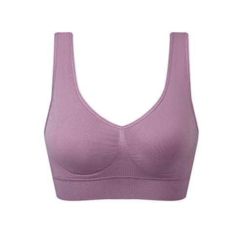Vermilion Bird Women's 3 Pack Seamless Comfortable Sports Bra with Removable Pads