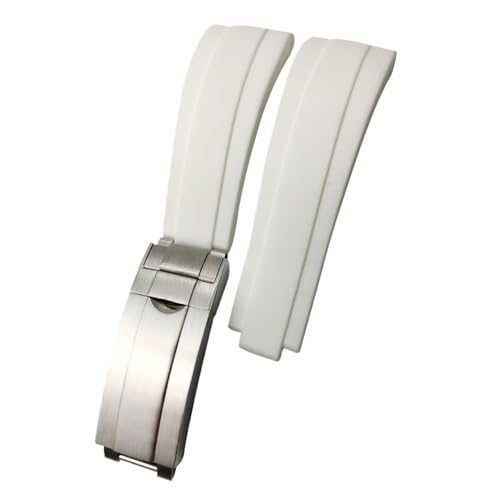 [Ő] 20mm 21mm 19mm 18mm o[VREHb`oh bNX bg}X^[ fCgi Tu}[i OChbNobNΉ(White,SILVER GOLD BUCKLE_18MM)