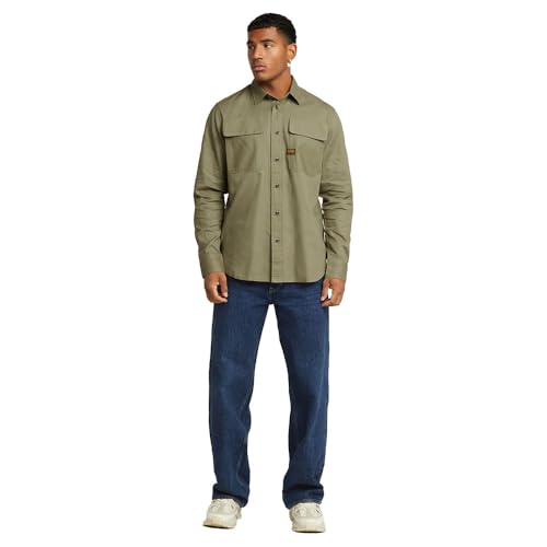 Camisa G-Star Hombre CPO Regular de sarga resistente estilo militar 4