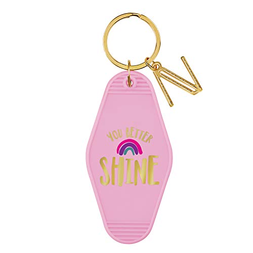 Creative Brands Slant Collections Motel Key Tag, 1.4 x 3.5-Inches,