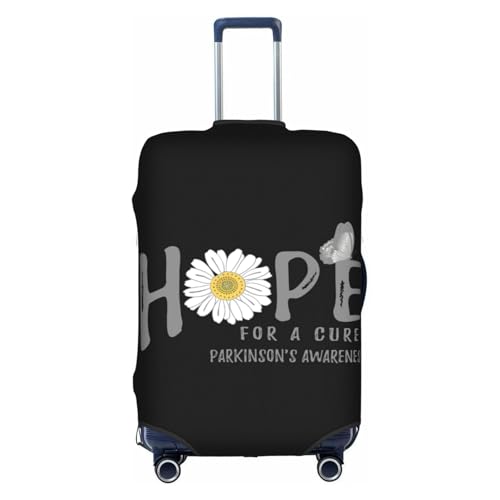 Travel Luggage Cover Hope For A Cure Parkinson'S Awareness Flower Fashion Washable Baggage Suitcase Protector Fit For Luggage Small