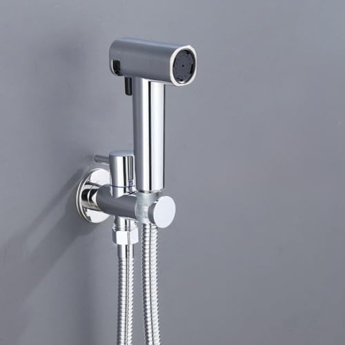 Wlinfetity Spruzzatore portatile per bidet per WC, spray ad alta pressione a doppia funzione con modalità delicate e potenti, struttura in ottone per l'igiene personale e la pulizia dei pannolini, oro