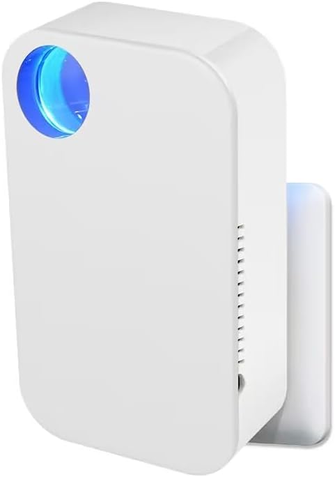 Miniatura 3 de Purificador de aire ionizador, purificador de aire enchufable, ionizador portátil y silencioso con salida de viento de iones negativos claros,