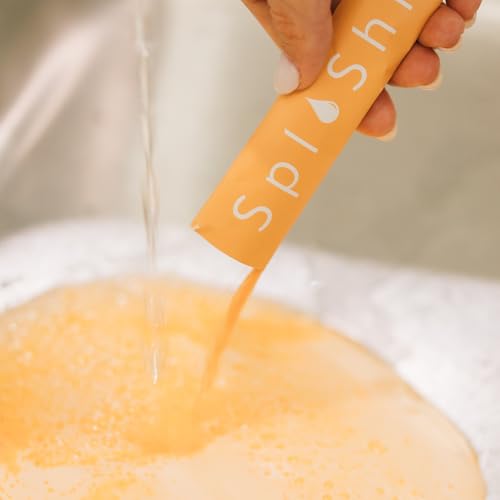 Image of SplaShh Foaming Garbage Disposal Cleaner and Deodorizer, 25 Instant Foaming Powder Packets, 12-Month Supply, Mild Citrus Scent, Kitchen Sink Disposer Cleaner, Drain Odor Eliminator & Freshener
