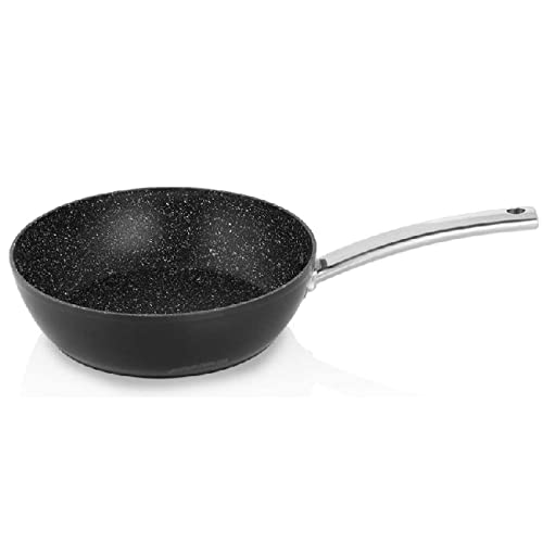 Sartén Honda Aluminio Forjado 24 Cm Orbegozo. Recubrimiento Piedra Antiadherente. Mango Acero Inox. En Oferta Suinga Sartén Honda Aluminio Forjado 24 Cm. Recubrimiento Piedra Antiadherente. Mango Acero Inox.