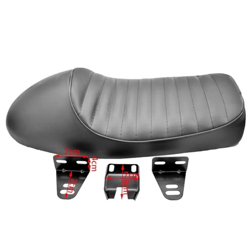 Selle de bosse moto Honda CG125 CB350 coussin noir vintage - 2