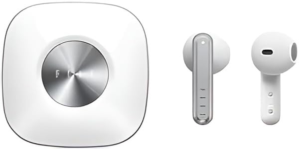 FIIL Key True TWS Wireless Purre Cloction In Ear Earbuds Call Noise Cancelation Android Ios Wired Call Noise Cancelation Airpuds Bluetooth Headphones 5.3 White