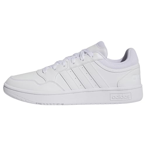Adidas Homme Hoops 3.0 Low Classic Vintage Shoes, Cloud White/Cloud White/Core Black, 40 EU