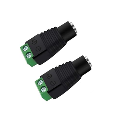 12V DC Power Connector 5.5mm x 2.1mm, 10Pcs Female Power Jack Adapter for Led Strip CCTV Security Camera Cable Wire Ends Plug - Image 3