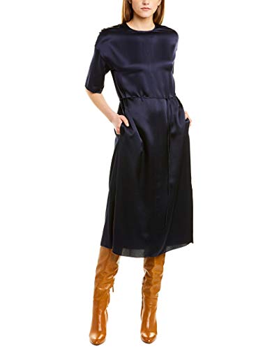 vince silk midi dress
