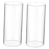 Cylindre en verre étroit : conçu pour s'adapter parfaitement aux bougies de dimensions 6*15 cm, facilitant ainsi l'installation. bougeoirs transparents