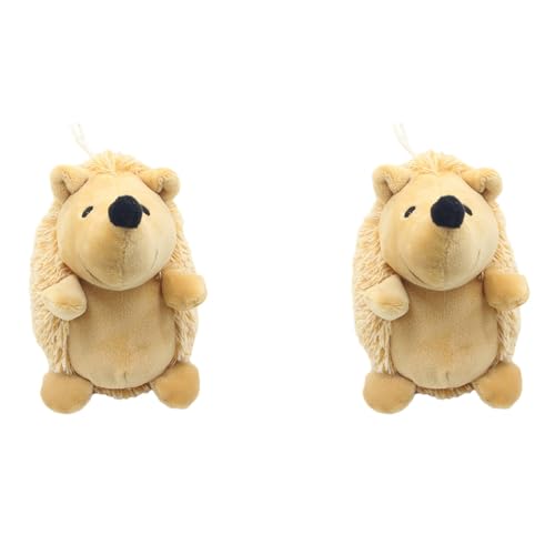 SVFNHGV 2X 犬のきしむおもちゃハリネズミのぬいぐるみ犬の噛みおもちゃ耐久性のあるインタラクティブな犬のおもちゃ小型中大型犬用、B