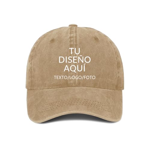 ERICAT Gorra Personalizada - Gorras de Béisbol Personalizadas, Gorra Trucker Personaliza tu Viseras con Foto/Logo/Texto, Ajustable para Hombres y Mujeres