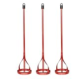 [Trois palettes incluses] Ce lot est livré avec trois palettes de mélange de peinture robustes, parfaites pour mélanger la peinture, le joint, le ciment et d'autres liquides dans des seaux jusqu'à 18 litres.