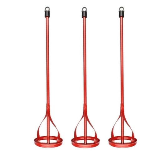 Paint Mixing Paddle 3 Pack, Heavy Duty Steel Paint and Plaster Mixer with Hexagonal Shaft for Electric Drills, Spiral Stirring Rod for Mortar Cement Adhesives, Compatible with 1-5 Gallon Buckets