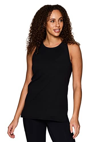 RBX-Womens-Gym-Tank-Top-Tunic-Length-Yoga-Tank-Relaxed-Fit-Super-Soft-Ribbed-Side-Sleeveless-Workout-Top