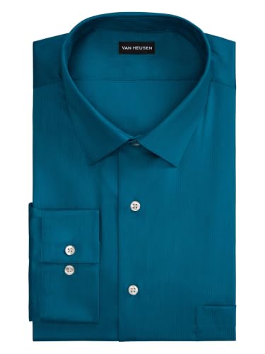 Image of Van Heusen Men's Dress Shirt Fitted Everyday Defense Stretch