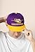 The Game NCAA Licensed LSU Tigers Flat Brim Snapback Hat, Louisiana State University Game Day Hat