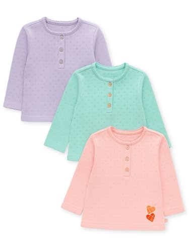 Image of TuddyBuddy 100% Cotton Full Sleeves Half Sleeves Baby Girl's Top Cum T-Shirt for Summer