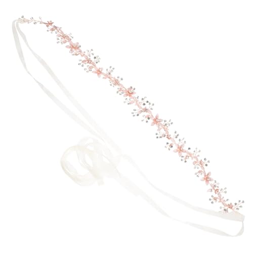Ceinture de mariage chic fleurs délicates en alliage or pour mariée