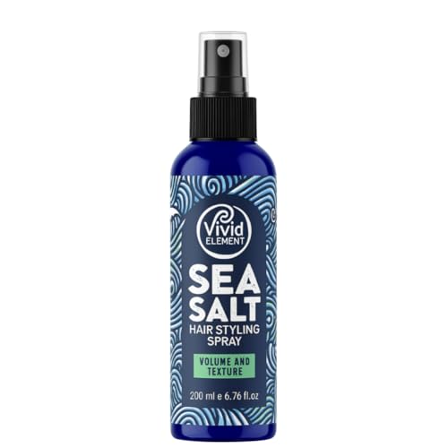 Vivid Element Sea Salt Spray 200ml Volume & Texture Beach Look Short to Medium Hair Matte Finish For Men & Women