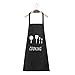 LINKLKBOY 1 Pack Tablier Cuisine imperméable Homme et Femme,Homme et Femme Tablier avec Poche pour Cuisine Barbecue Jardin Restaurant Café Chef Boulanger Serveurs Serveuse(Noir)
