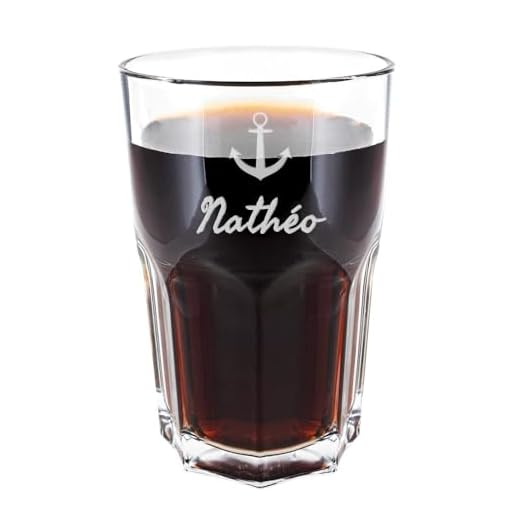 Verre à Soda Personnalisable – Verre apéritif ou à Soda à Personnaliser – Gravure Texte sur ce Verre Solide - Cadeau personnalisé Anniversaire ou noël