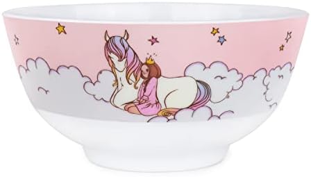 Kiz Designs Unicorn Kids Dinner Set  Premium Melamine Dinner Gift Set for Children with Cup, Bowl, Plate  BPA Free and Dishwasher Safe