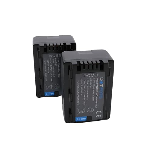 Batería recargable VW-VBT190 compatible con Panasonic HC-V160 HC-V260 y videocámara VX980