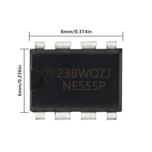 50pcs ne555 timer ic ne555p 8-pin with machined contact pins ne555p ic chip single precision timer