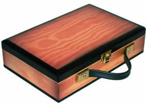 Estuche castañuelas de madera