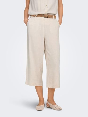ONLY Onlsiesta Lin Culotte de Bureau et Vacances Pantalon Ample