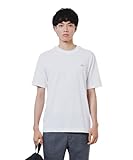 [ラコステ] Tシャツ [公式] アウトラインクロッククルーネック半袖Tシャツ メンズ ホワイト 6