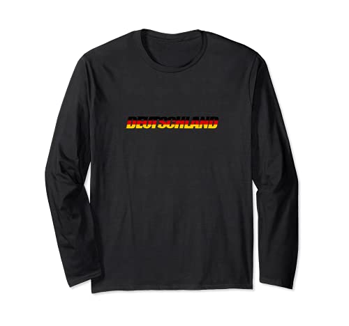 Flag Germany Long Sleeve T-Shirt, Black
