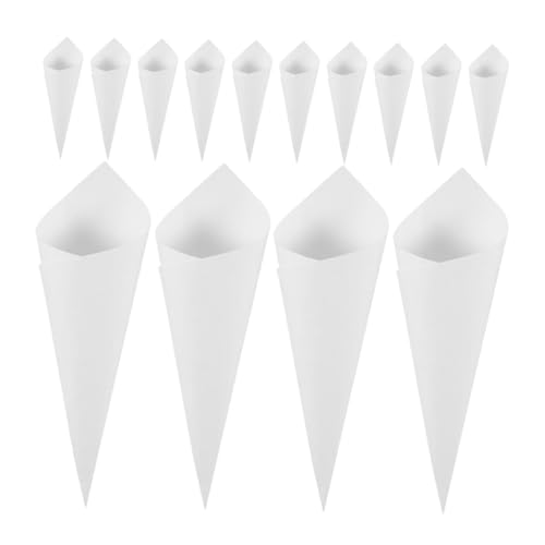 CALLARON Conos de Papel Kraft para Bodas 60 Unidades, Conos de Pétalos Artesanales para Confeti y Ramos, Soporte para Flores y Decoración de Fiestas Clásicas y Vintage