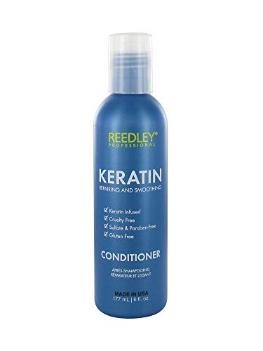 Reedley - Après-Shampoing Keratin - Réparateur et Lissant - Après-Shampoing Cruelty Free - Sans Gluten - Après-Shampoing Sans Sulfate et Sans Paraben - Hydratation Intense Cover