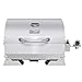 Royal Gourmet GT1001 Stainless Steel Portable Grill, 10000 BTU BBQ Tabletop Gas Grill with Folding Legs and Lockable Lid, Outdoor Camping, Deck and Tailgating, Silver