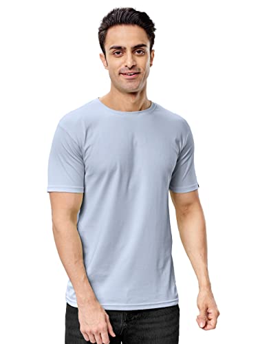 T-shirt Supima bleu poudré XXL pour homme : le confort d'un coton premium au quotidien