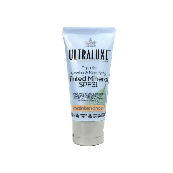 ULTRALUXE SKIN CARE Organic Glowing & Mattifying Tinted Mineral SPF31, Maintainance