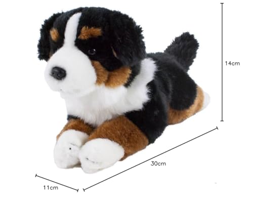 Teddys Rothenburg Kuscheltier Berner Sennen 30 cm liegend braun/schwarz/weiß Plüschhund Plüschbernersennen