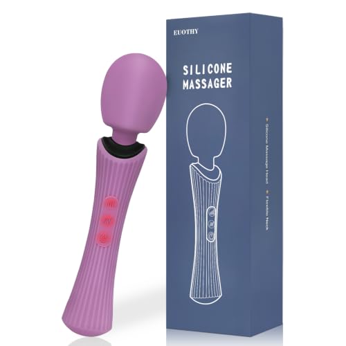 EUOTHY Handheld Wand Massager - Waterproof Silicone Percussion Massager for Neck Shoulde