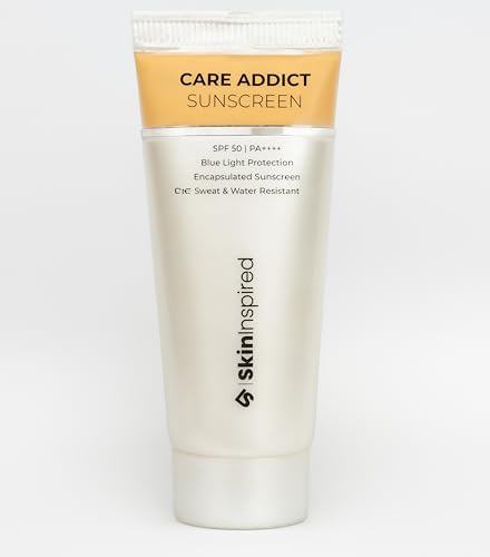 Image of SkinInspired Care Addict Body Sunscreen SPF 50 For Oily Skin With Pa++++ | Broad Spectrum UVA & UVB & Blue Light Protection | With Ceramides & Hyaluronic Acid | No White Cast | For Men & Women | 20G