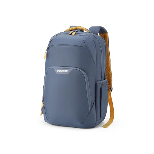Image of American Tourister Brett 4.0 | 32.5 Ltrs | 2 Compartments | Bottle Pocket | Ergonomic Padded Back Panel & Shoulder Straps | Laptop Backpack | 1 Year International Warranty | Graphite