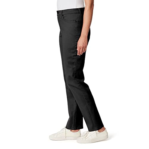 Gloria Vanderbilt Women's Classic Jeans| Amanda High Rise Tapered Mom Jean|Various Size Colors - Black 14 Long4