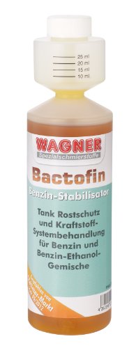 Wagner Bactofin Benzin Stabilisator für 2-&4-Takt-Otto-Motoren Fahrzeuge Aller Art&Baujahre Boote Kleingeräte| Benzin Additiv Verhindert Korrosion&Verunreinigungen für Überwinterung (250ml)