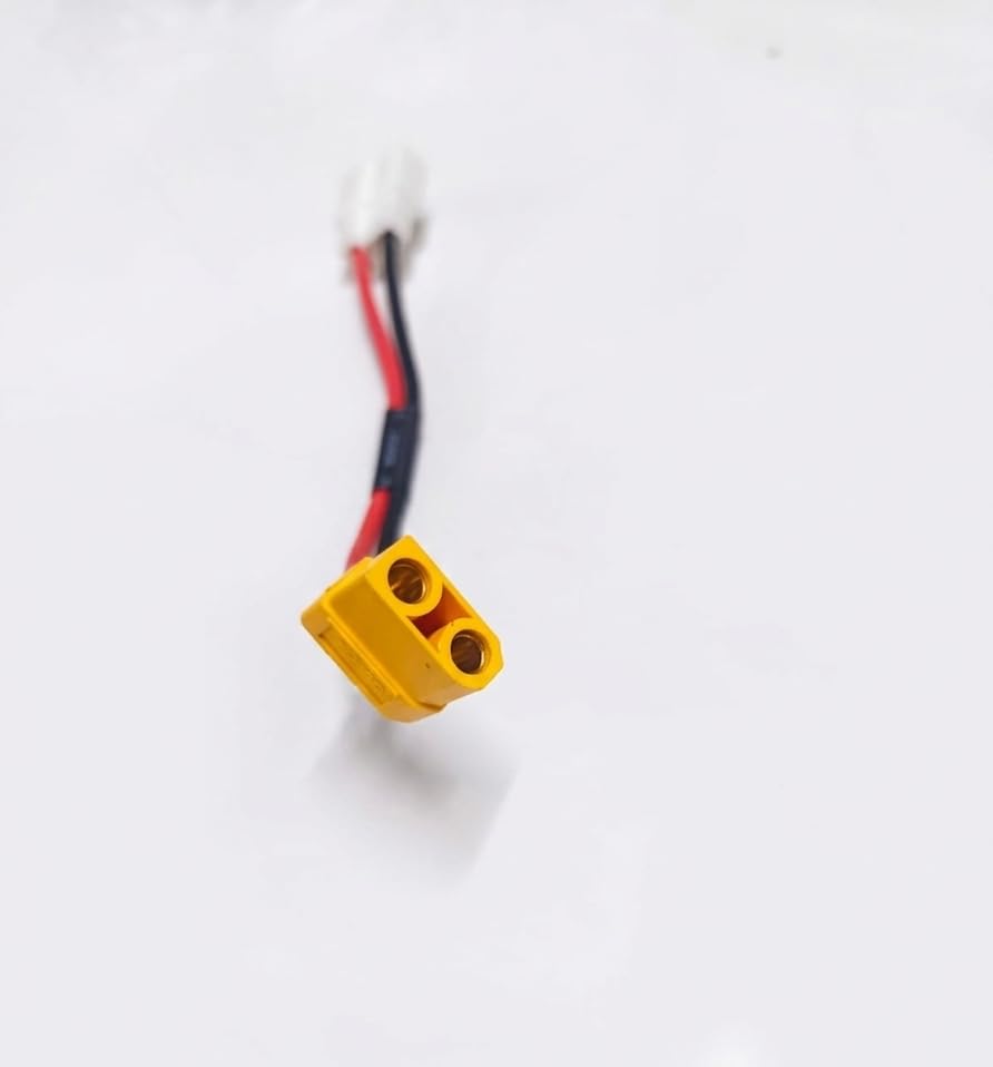 RAREION ENGINEERING QY XT90 + 2 Pin Coupler Connector with Wire | High Current XT90 Plug with Auxiliary 2-Pin Charging Port | Durable Nylon Housing | RC Battery, EV, Drone & DIY Power Applications 2
