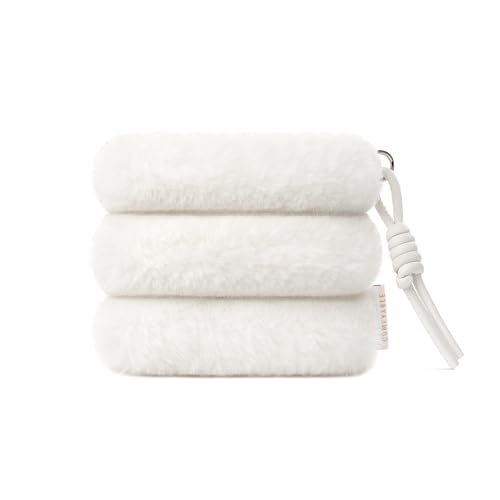 Porte-monnaie en fausse fourrure Comfyable Riz - Small Organizer avec fermeture magnétique