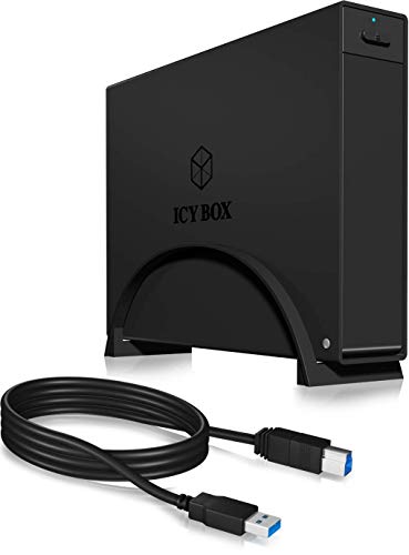ICY BOX IB-366StU3+B Boîtier Externe pour Disque Dur 3,5" SATA + Support UASP DD/SSD SATA III USB 3.0 Noir