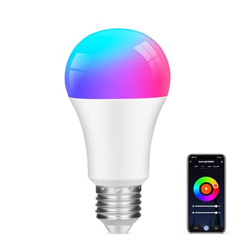 CreaBivotion Smart Light Bulbs,LED Light Bulbs Color Changing,Music Sync, 16 Million RGBWW Color Smart Bulb That Work with Alexa & Google Home, 2.4Ghz WiFi, 9W,800 Lumen Pack of 1 CreaBivotion Smart Light Bulbs,LED Light Bulbs Color Changing,Music Sync, 16 Million RGBWW Color Smart Bulb That Work with Alexa & Google Home, 2.4Ghz WiFi, 9W,800 Lumen Pack of 1